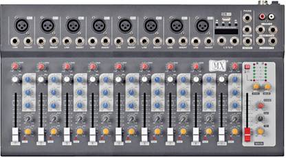 MX F10 USB Live Audio Mixer with Built In USB and Bluetooth Powered Sound Mixer