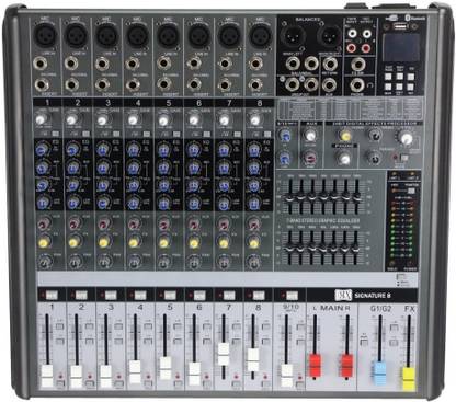 MX SIGNATURE 8 Live Audio Mixer Powered Sound Mixer