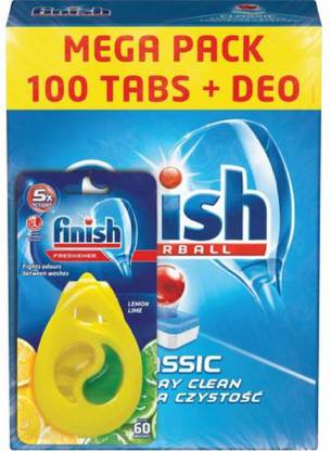 Finish Power Ball Classic Dish washing Tablets And Freshener Combo Dishwashing Detergent