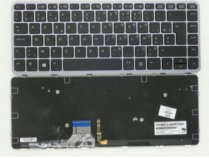 SellZone Compatible Laptop Keyboard For HP EliteBook Folio 1040 G1 1040 G2 Internal Standard Laptop Keyboard Compatible with Desktop, Laptop, Mac