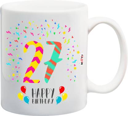 ME&YOU Gift For 27th Birthday, Unique Birthday gift for, Father, Mother, Husband, Wife, Cousin, Brother, Sister Friends IZ18SRMU-1398 Ceramic Coffee Mug