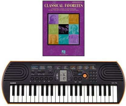 Generic Casio Sa-76 44 Key Mini Keyboard Bundle Includes Bonus Classical Favorites Beginning Piano Solo Songbook