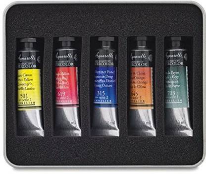 SENNELIER Artists' Watercolor Test Pack A Honey-Based Watercolor set of 5 ( 10ml tubes )