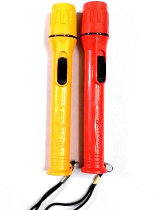 OM Power Led Hi-Tech Slim Torch. 2 pic Combo Pack. Color : As per Availability Torch