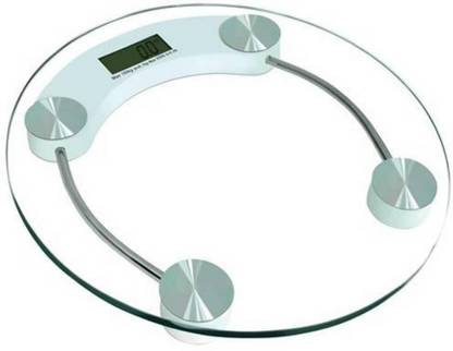 Granny Smith Personal Weight Machine 8mm Thick Round Transparent Glass (2003A12) Weighing Scale