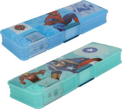 AARVI Spideman & Avengers Cartoon Art Plastic Pencil Boxes