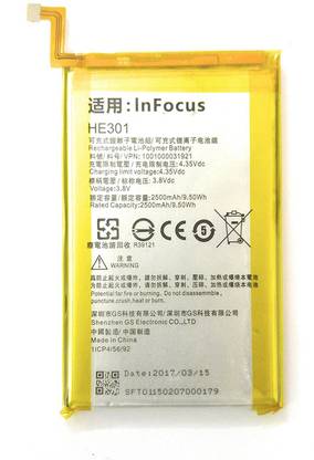 InFocus Mobile Battery For  InFocus InFocus HE301 M350 M350E - 2500mAh HE301
