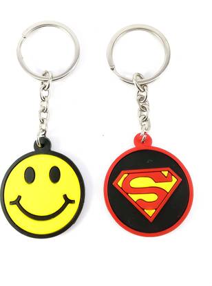 ShopTop Non- Metallic Superman and Smiley keychain Key Chain