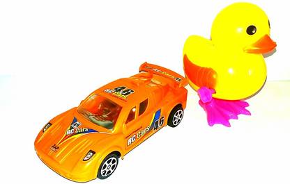 SRP TOYS HIGH QUALITY SET OF TWO TOYS CAR AND JUMPING CHICKEN