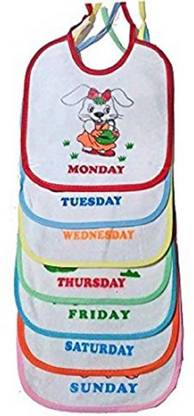 FIRST TREND 7 day bib pack based on the theme of weekdays
