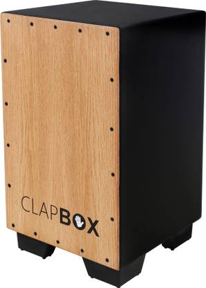 Clapbox Cajon CB11 -Black, Oak (H:50 W:30 L:30) - 3 Internal Snares