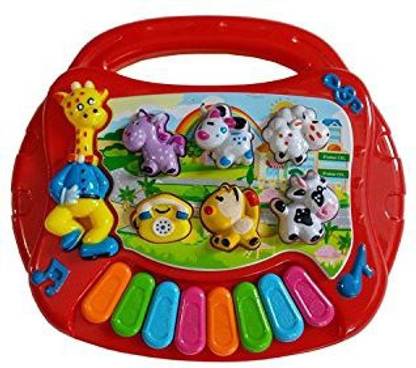 Generic Animal World Cartoon Piano Keyboard Musical Toy, Requires 3 Aa Batteries Not Included
