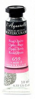 SENNELIER l'Aquarelle French Artists' Watercolor 10 ML Pinks & Purples ( Opera Rose)