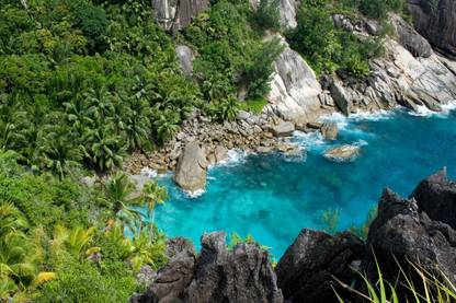 Exclusive AZOHP2426 Beautiful Islands Of Seychelle Tropics Islands In Indian Ocean Beach Full HD Poster Latest Best New 3D Look Beautiful Paper Print