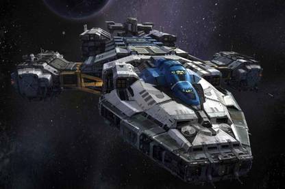Exclusive AZOHP2977 Sci Fi Space Ship Artwork Art Beautiful Pictures Full HD Poster Latest Best New 3D Look Beautiful Paper Print
