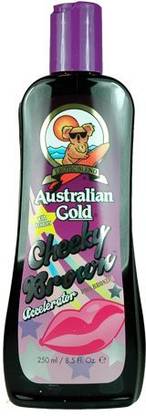 Australian Gold Cheeky Brown Accelerator Dark Natural Bronzers Tanning Bed Lotion Oz