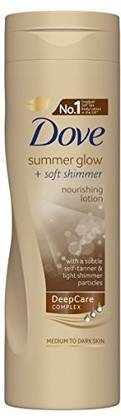 DOVE Summer Glow And Soft Shimmer Nourishing Body Lotion