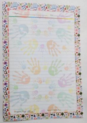 Peace Project Sheets One side Ruled A4 120 gsm Project Paper
