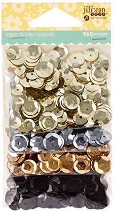 Hampton Art Jillibean Soup Shaker Card Sequin Pack - Neutrals, 960 Per Package