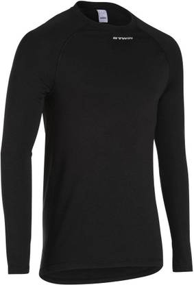 BTWIN by Decathlon Cycling Long-Sleeved Base Layer - Black Men Compression