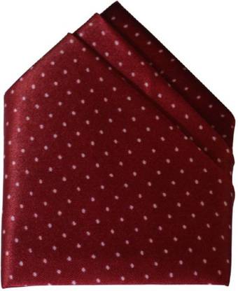 FashMade Polka Print Satin Blend Pocket Square