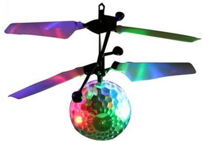 IBS  Flying Flash Ball Helicopter with disco lights  (Multicolor)