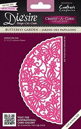 Crafter'S Companion Die'Sire Create - A - Card Cut And Emboss Dies - Butterfly Garden