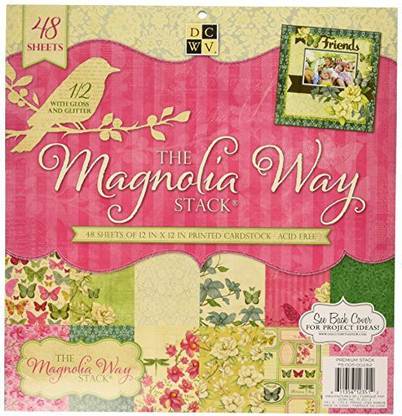 Die Cuts With a View Paper Stack 12"X12" 48/Pkg - Magnolia Way, 24 Designs/2 Each