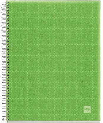 Miquel-Rius Candy Colors Spiral - Bound Ruled Notebook 8.5"X11" - Apple Green