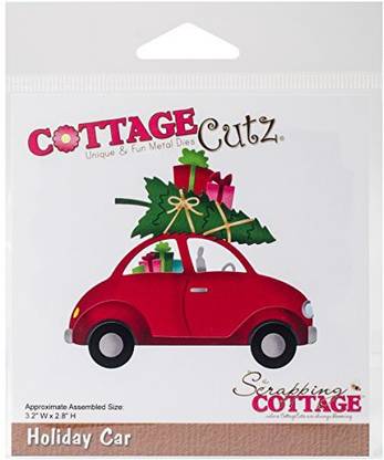 Cottagecutz Die - Holiday Car, 3.2"X2.8"
