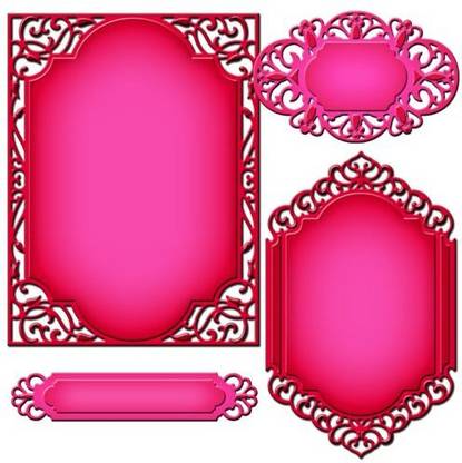 Spellbinders Nestabilities A2 Card Creator Dies - Divine Eloquence