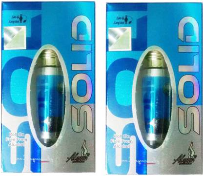 Almas Attar Solid Alcohol Free Roll On Perfume Oil 8 ml {PACK OF 2} Floral Attar