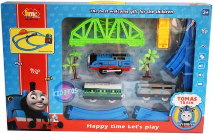 Kiditos Thomas & Friends Battery Operated Train Track Set with Over-Bridge + Tunnel
