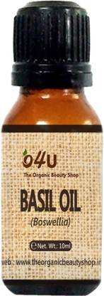 O4U 100% Natural & Organic Basil Essential Oil for Skin, Body & Hair treatment