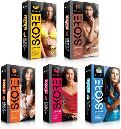 SKORE Dotted ( Banana, Cherry, Chocolate, Cool, Orange ) Condom