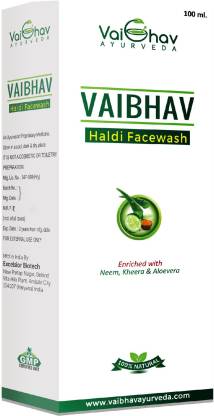 VAIBHAV HALDI FACE WASH WITH 3 IN 1 DEEP CLEANSING, ACNE AND FAIRNESS, Face Wash