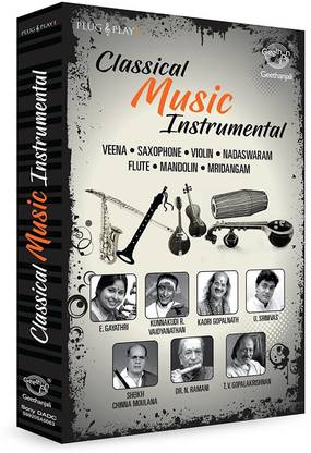 Music Card : CLASSICAL MUSIC INSTRUMENTAL - CARNATIC - USB(320 kbps MP3 Audio) Pendrive Standard Edition