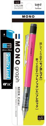 Tombow Mono Graph 0.5mm Shaker Neon Mechanical Pencil
