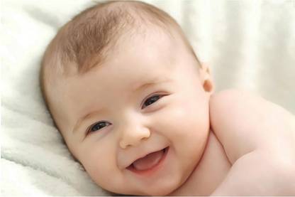 Baby poster for room. Collection of cute babies boy and girl, kids images for pregnant women and wall posters for room decoration. Paper Print