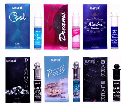 MAYUR Summer Special Attar Combo (6Pcs of 8ml ) Floral Attar
