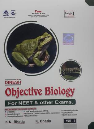 DINESH OBJECTIVE BIOLOGY FOR NEET & OTHER EXAMS.