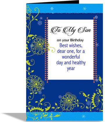 alwaysgift To My Son On Your Birthday Greeting Card Greeting Card