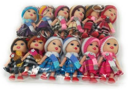 OYTRA Set of 12 Key Chains - Barbie Doll Keychain for Girls Key Chain