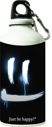 ShopBuzz बस हैप्पी प्रिंटेड सिपर बॉटल 600 ml बॉटल