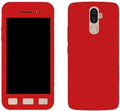 STUDOZ Front & Back Case for Studoz Ipaky 360 All-round Protective Slim Fit Front And Back Case Cover for Lenovo K8 Plus Red Tempered Glass Screen Protector.