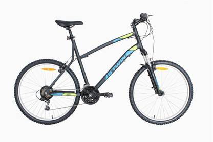 BTWIN by Decathlon ROCKRIDER 340 GREY YELLOW MTB CYCLE 26 T (inch) Mountain/Hardtail Cycle