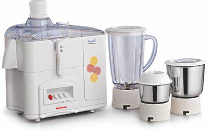 Sunflame CRYSTAL 3 JARS 500 W Juicer Mixer Grinder