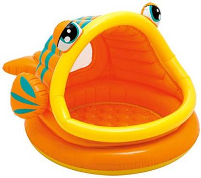 dmpl fastdeal Intex Lazy Inflatable Fish Baby Pool, 49" X 43" X 28", for Ages 1-3 Inflatable Swimming Pool