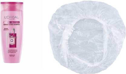 L'Oréal Paris Nutri-gloss Mirror Shine Shampoo (175ml) With Shower Cap