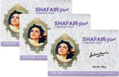 Shahnaz Husain शफेयर प्लस फेयरनेस सोप (पैक ऑफ 3)